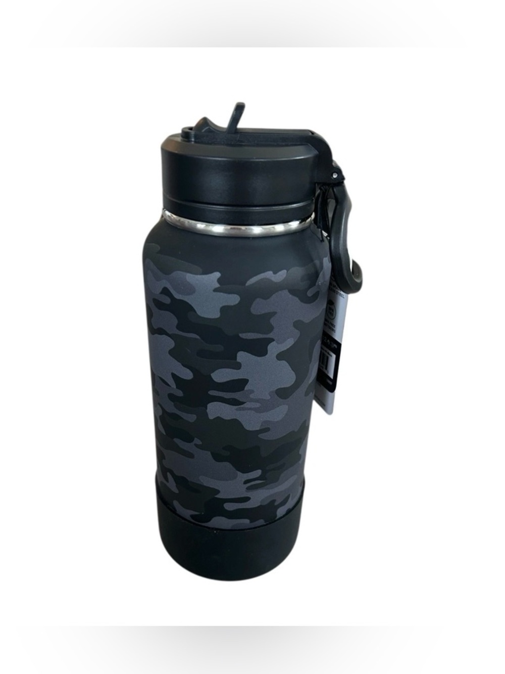 HYDRAPEAK Artisan Collection Black Camo 32oz Tumbler Bottle Stainless Steel NEW - Picture 3 of 7